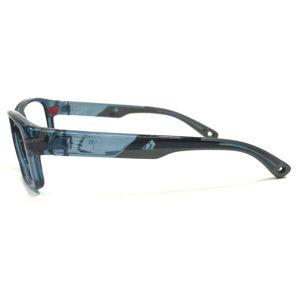 Rec Specs Athletic Goggles Frames Y10 651 Clear Blue Square Full Rim 52-16-125